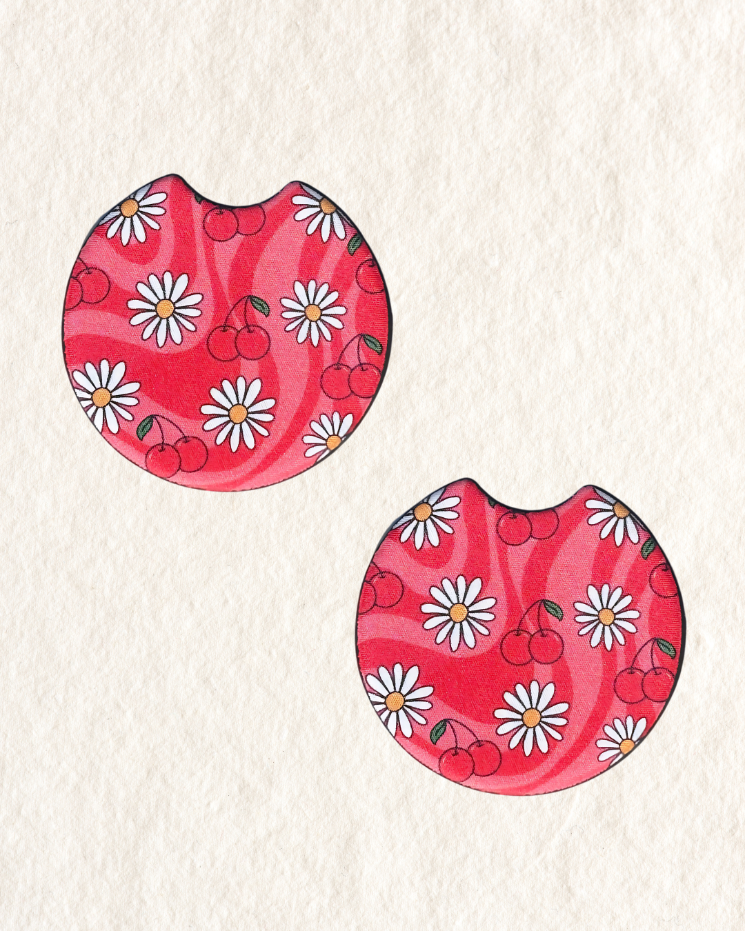 Cherry flower Car Coaster